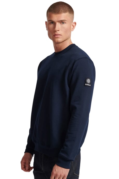 SANDBANKS BADGE LOGO SWEATSHIRT NAVY - Image 2