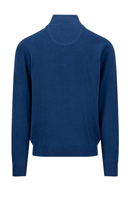 FYNCH-HATTON TROYER HALF ZIP KNITWEAR MIDNIGHT - Image 2