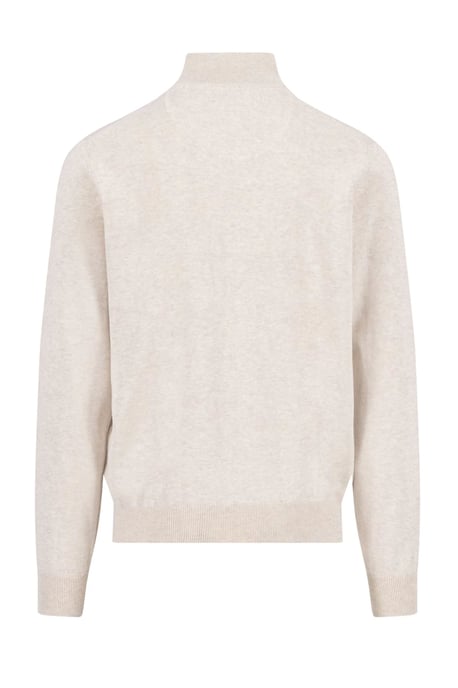 FYNCH-HATTON TROYER HALF ZIP KNITWEAR NEW OFF WHITE - Image 2