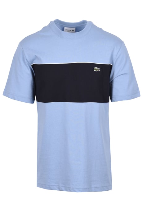 LACOSTE CREW NECK T-SHIRT BLUE/NAVY - Image 1