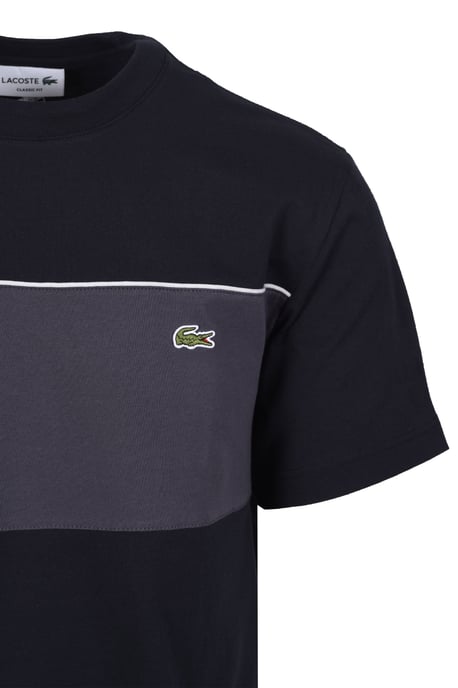 LACOSTE CREW NECK T-SHIRT NAVY/GREY - Image 2