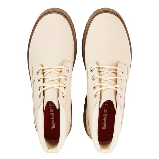 Timberland Dames Stone Street Leren Waterdichte Enkellaarsjes (Wit) - Image 3