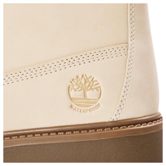 Timberland Dames Stone Street Leren Waterdichte Enkellaarsjes (Wit) - Image 4