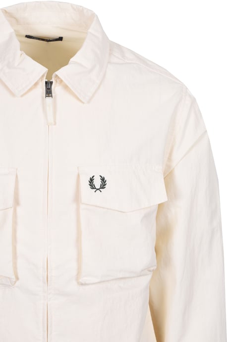 FRED PERRY RIPSTOP POCKET OVERSHIRT ECRU - Image 2