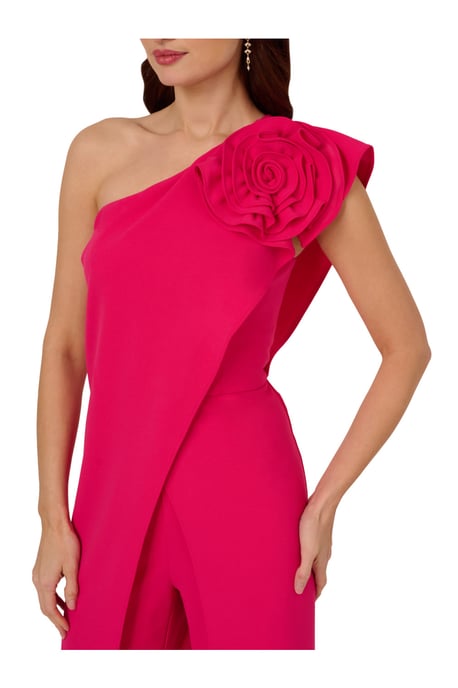 One Shoulder Rosette Jumpsuit - Image 3