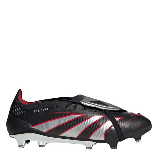 Men's adidas Predator Elite Fold Over Tongue Firm Ground Football Boots in Black/Red - Image 1