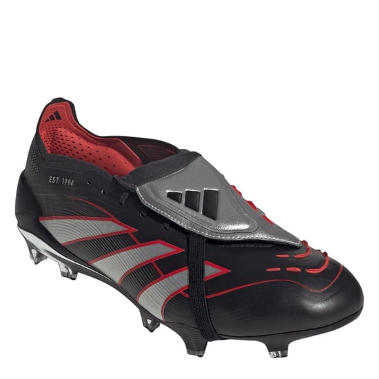 Men's adidas Predator Elite Fold Over Tongue Firm Ground Football Boots in Black/Red - Image 4