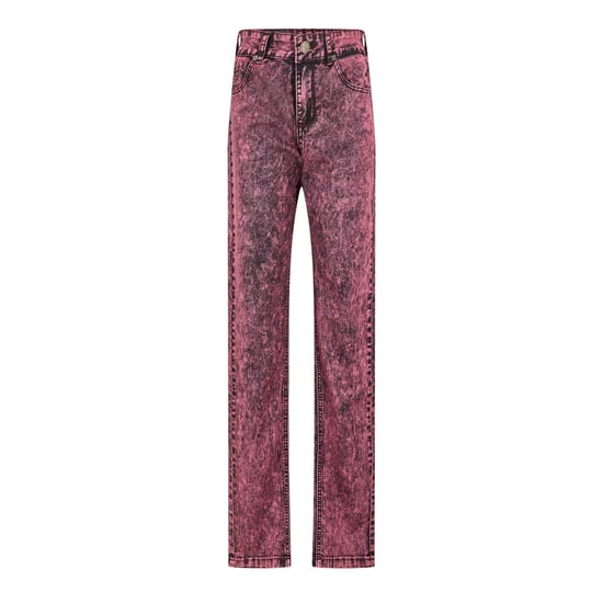 Men's Criminal Damage Sos Skinny Jean in Acid Burgundy - Image 1