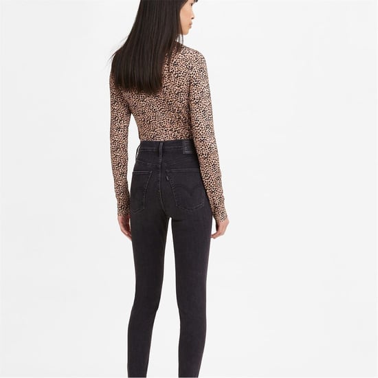 Women's Levis High Super Skinny Jeans in Black Ground - Image 5