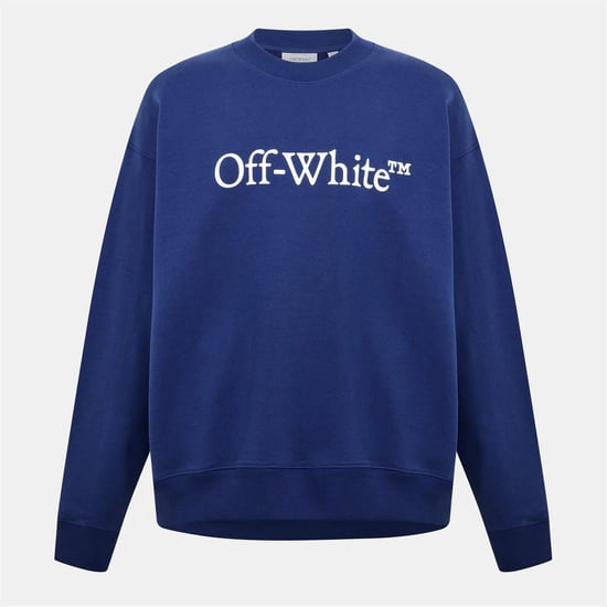 Men's Off White Skate Crewnk in Dark Blue-White - Image 1