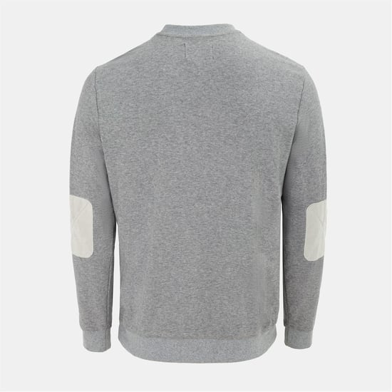 Men's Howick Crew Neck Jumper in Dk. Grey Marl - Image 2