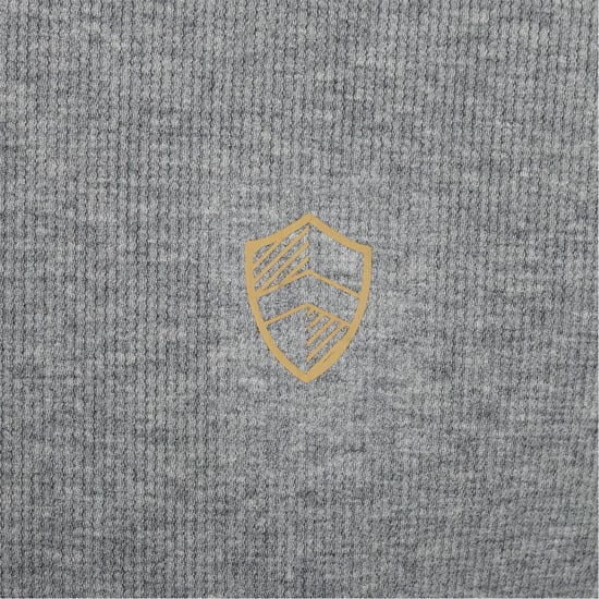 Men's Howick Crew Neck Jumper in Dk. Grey Marl - Image 4
