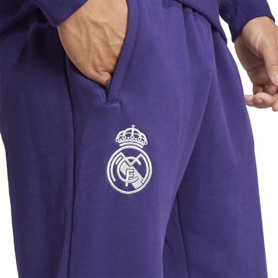 Men's adidas Real Madrid Tracksuit Bottoms in Dark Purple - Image 5