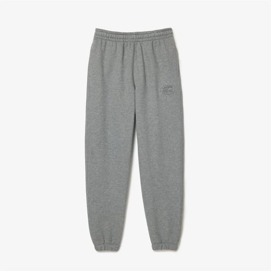 Women's Lacoste Leg Embroidered Sweatpants in Grey - Image 4