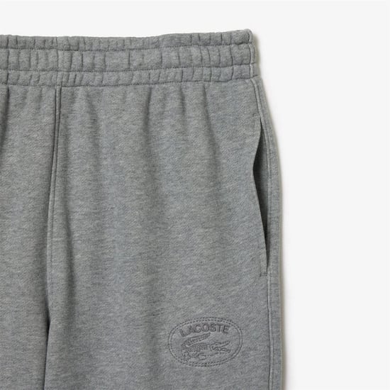 Women's Lacoste Leg Embroidered Sweatpants in Grey - Image 6