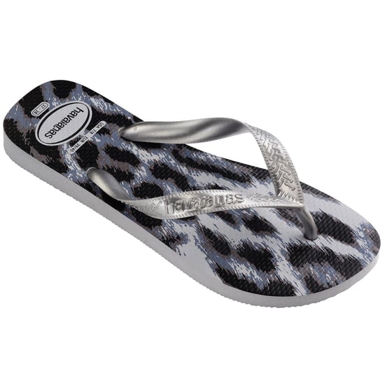 Women's Havaianas Hav. Top Animals Grey Silver Ice Gr Flip Flops in Grey Silver - Image 2