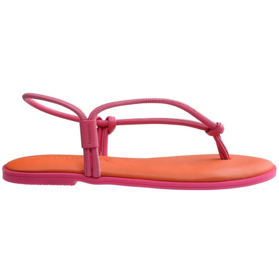 Women's Havaianas Solid Patterned Toe Post Thong Toe Sandals in Vibrant Orange - Image 1