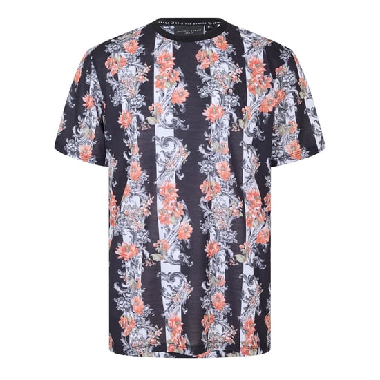 Men's Criminal Damage Chalky Tee in Black/Multi - Image 1