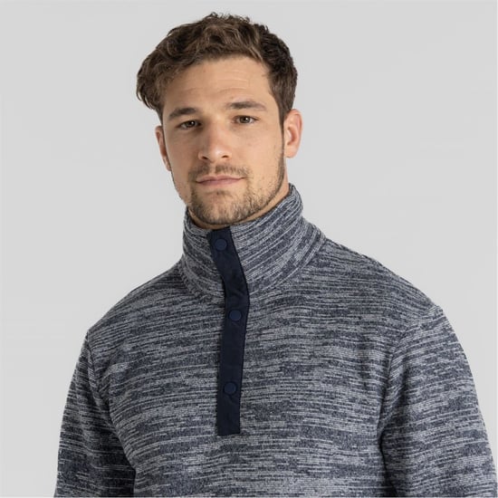 Men's Craghoppers Finnian Fleece in Blue Navy Ml - Image 4