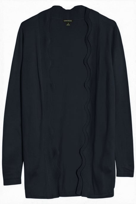 Scallop Edge Longline Cardigan - Image 2