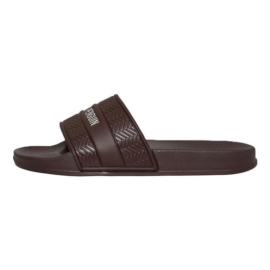 Penguin Paradise Men's Chocolate Slides - Image 2