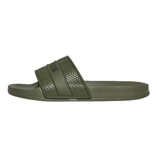 Penguin Paradise Men's Khaki Slides - Image 2