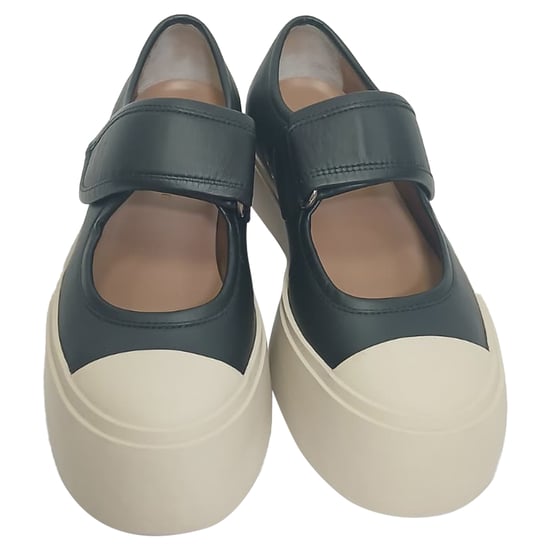 Marni Pablo Mary-Jane Sneakers in Black Nappa Calf Leather - Image 5