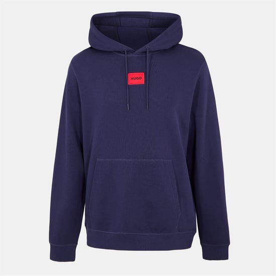 Men's Hugo Over The Head Hoodie in Navy 418 - Image 1