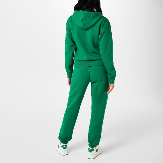 Women's Lacoste Essential Zip Hoodie in Green CNQ - Image 3