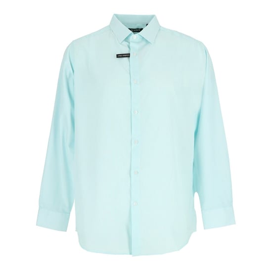 Men's Scotch and Soda Pattern Long Sleeve Shirt Collar Shirt in White/Lt Green - Image 1