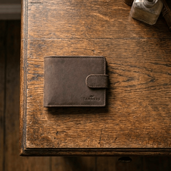 Men’s RFID Genuine Leather Bifold Wallet,Brown Leather Card Holder - Image 5