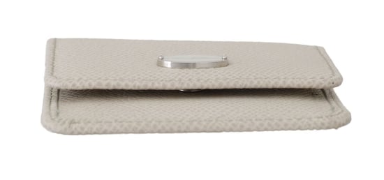 Dolce & Gabbana Vit Dauphine Läder Hållare Fickplånbok Kondomfodral - Image 4