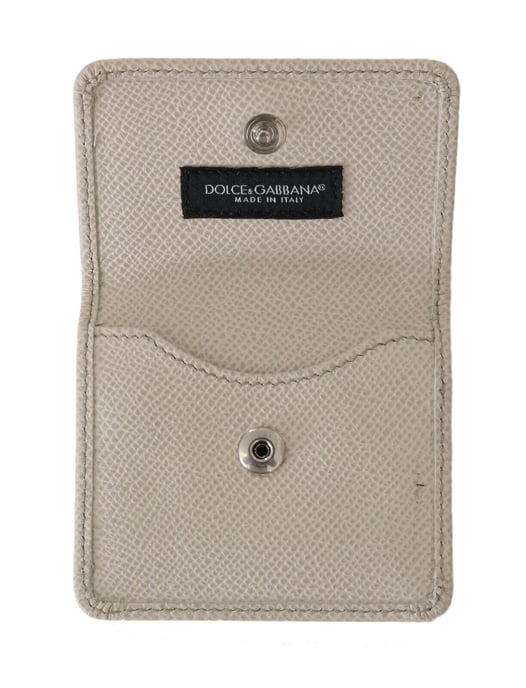 Dolce & Gabbana Vit Dauphine Läder Hållare Fickplånbok Kondomfodral - Image 6