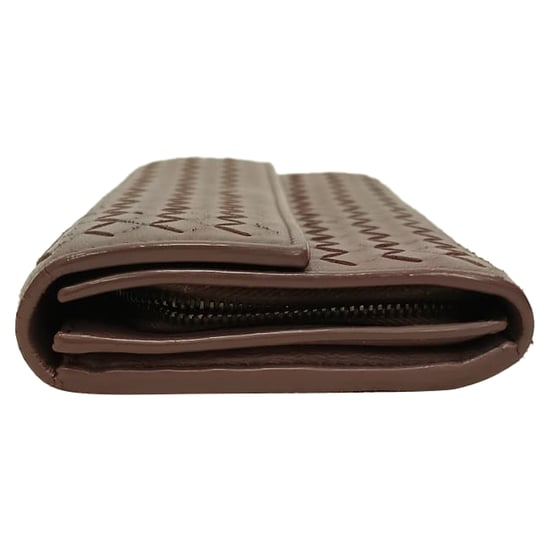 Bottega Veneta Intrecciato Continental Long Wallet in Brown Leather - Image 3