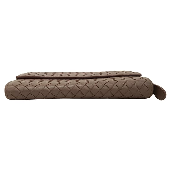 Bottega Veneta Intrecciato Continental Long Wallet in Brown Leather - Image 5
