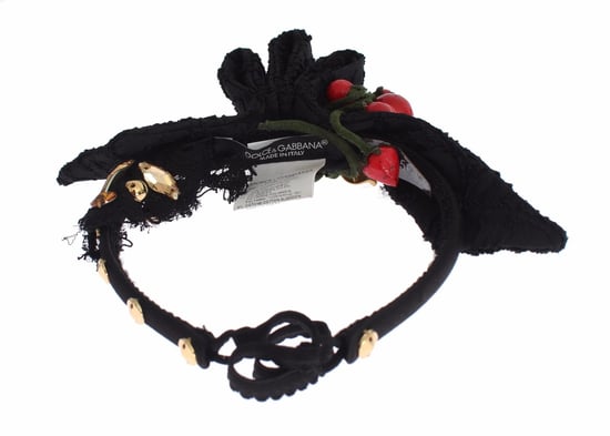 Dolce & Gabbana Diadem Hårband Tiara Bärfrukt Kristall Slips Hår - Image 6