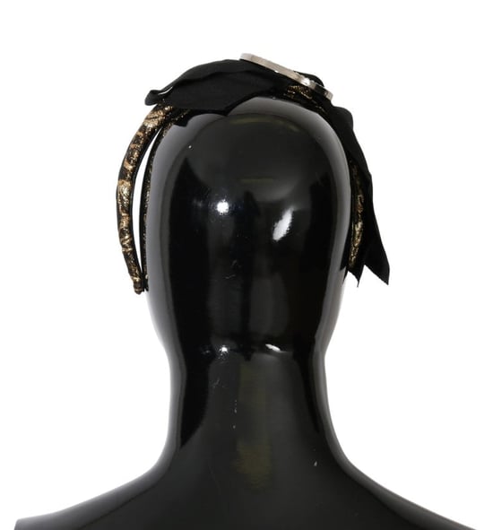 Dolce & Gabbana Svart Kristall Vitt Diadem Huvudband - Image 3