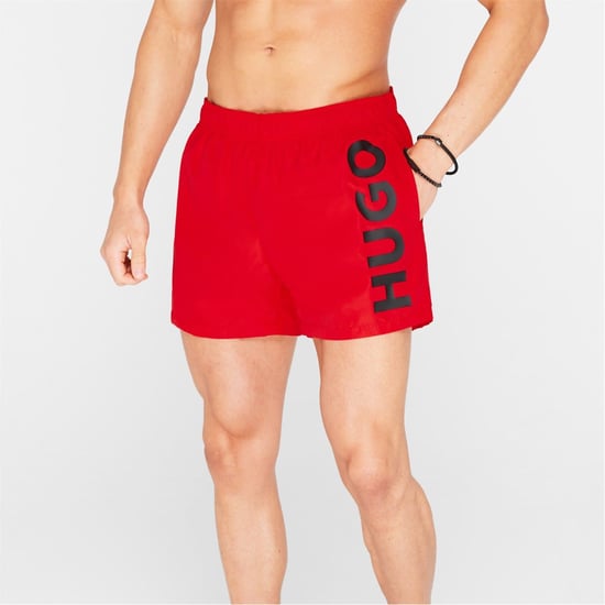 Men's Hugo Boss Abas Swim Shorts in Red 693 - Image 2