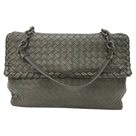 Bottega Veneta Medium Olimpia Shoulder Bag in Grey Nappa Leather - Image 1