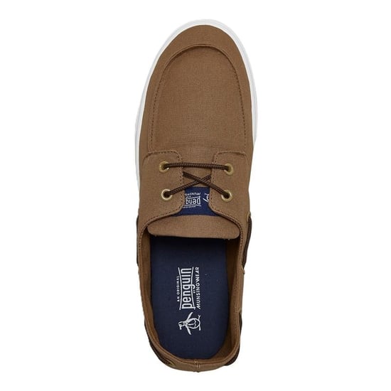 Penguin Zeeman Canvas Heren Tan Veterschoenen - Image 3