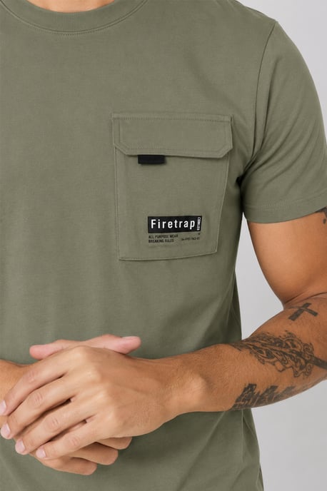 Multi 3 Pack Regular Fit Cotton Pocket Tees - Image 4