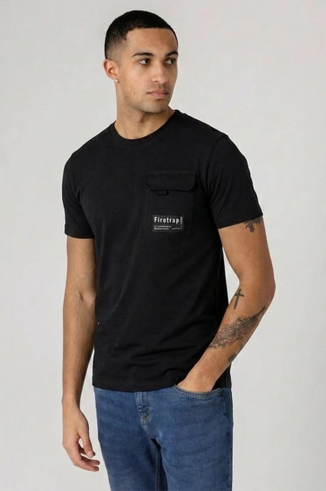 Multi 3 Pack Regular Fit Cotton Pocket Tees - Image 5