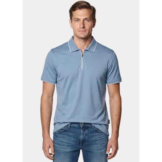 Bos Bright Blue Polo heren 25016/l. blue - Image 1