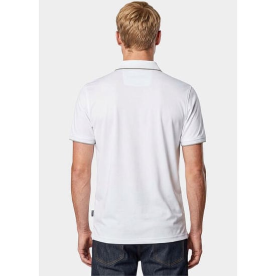 Bos Bright Blue Polo heren 25016/white - Image 3