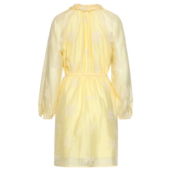 Smashed Lemon Romantische kortejurk met ruches en taillekoord | - Image 6