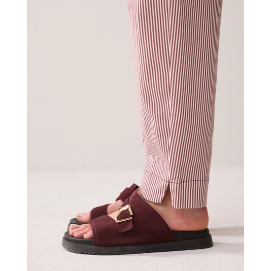 Summum 4s2988-12478 334 chino pant printed stripe twill deepfig - Image 4