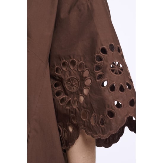 Rino & Pelle Ceylinregular.7002624 regular length wide dress with sleeve detail dark brown - Image 2