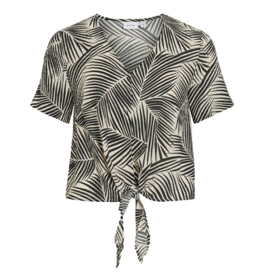Vila Vilimia kea v-neck s/s knot top/vol - Image 1