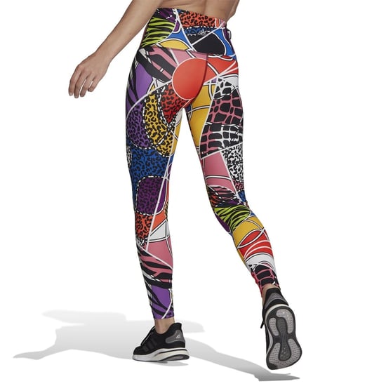 Women's adidas Skinny Fit Running Athletic Tights in Multi colour - Image 3