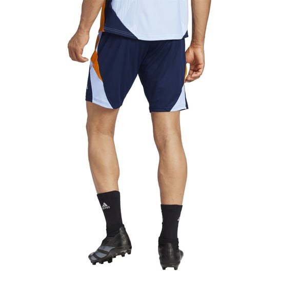 Men's adidas Real Pro Shorts in Nvy/Orange/Blue - Image 3